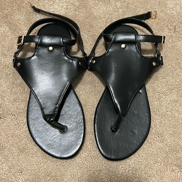 Shoes - black women’s sandals! size 38 (7.5)!